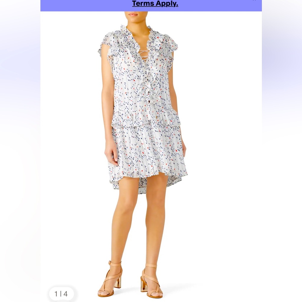 Sabina Musayev white dot sundress
